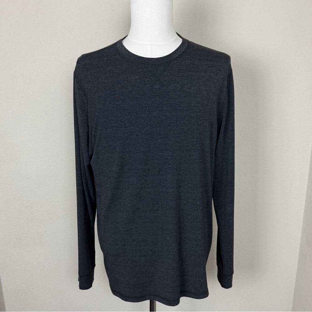 Freefly men’s long sleeve Tee | Size L | Grey 
Bamboo Performance